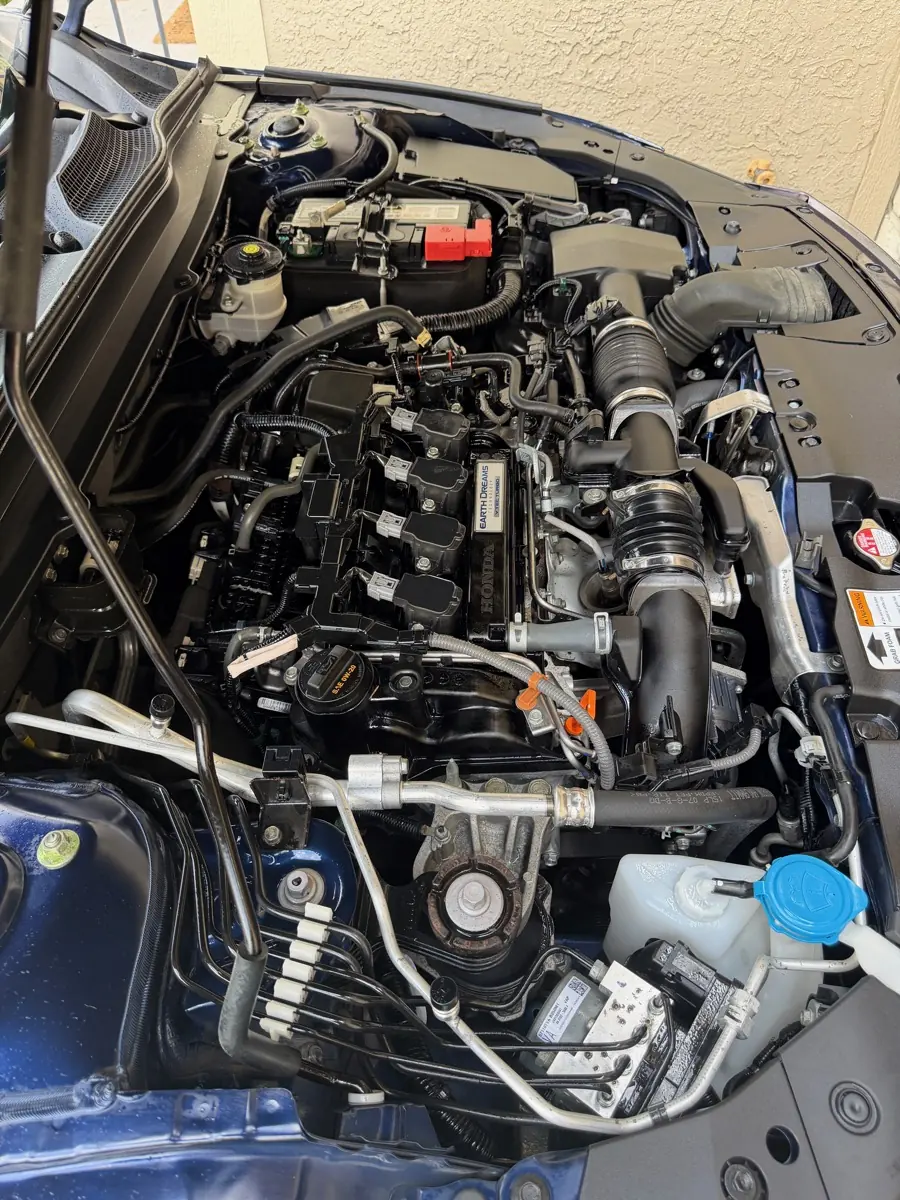 Engine bay detail work, mobile engine bay cleaning Johnson County Kansas Premier Detailing LLC