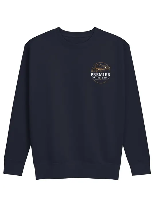 Premier Crewneck with the round Premier Detailing badge