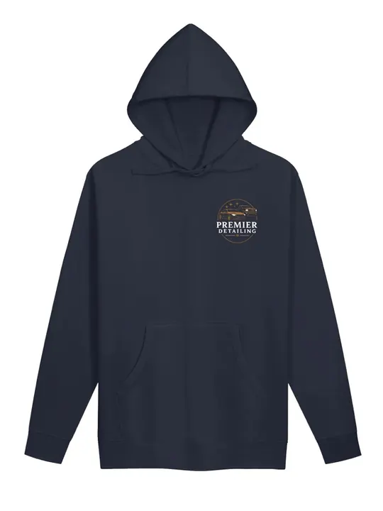Premier Hoodie with the round Premier Detailing badge
